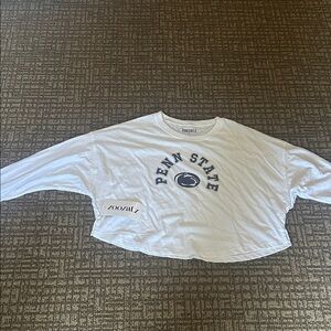 Zoofulz White Penn State Crop Top